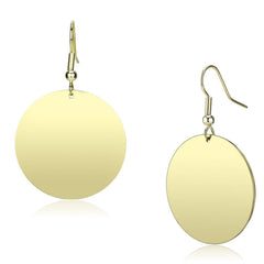 Alamode Gold Iron Earrings with No Stone - Alamode
