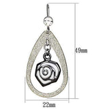 Alamode Special Color Iron Earrings with Top Grade Crystal in Clear - Alamode - Flyclothing LLC