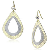 Alamode Gold Iron Earrings with Top Grade Crystal in Clear - Alamode