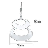 Alamode Matte Rhodium & Rhodium Iron Earrings with No Stone - Alamode - Flyclothing LLC