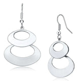 Alamode Matte Rhodium & Rhodium Iron Earrings with No Stone - Alamode - Flyclothing LLC