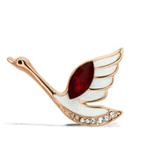 Alamode Flash Gold White Metal Brooches with Top Grade Crystal in Siam - Alamode