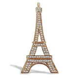 Alamode Flash Rose Gold White Metal Brooches with Top Grade Crystal in Clear - Alamode - Flyclothing LLC