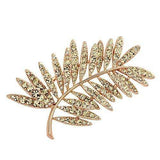 Alamode Flash Rose Gold White Metal Brooches with Top Grade Crystal in Light Peach - Alamode - Flyclothing LLC