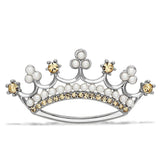 Alamode Imitation Rhodium White Metal Brooches with Synthetic Pearl in White - Alamode - Flyclothing LLC