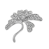 Alamode Flash Rose Gold White Metal Brooches with Top Grade Crystal in Clear - Alamode - Flyclothing LLC