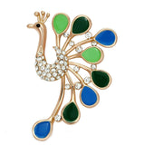 Alamode Flash Rose Gold White Metal Brooches with Top Grade Crystal in Clear - Alamode