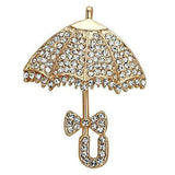 Alamode Flash Rose Gold White Metal Brooches with Top Grade Crystal in Clear - Alamode - Flyclothing LLC