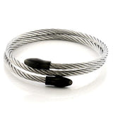 Alamode Stainless Steel Bangle with No Stone - Alamode