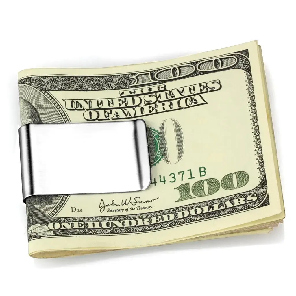 Alamode High polished (no plating) Stainless Steel Money clip with No Stone - Alamode - Flyclothing LLC