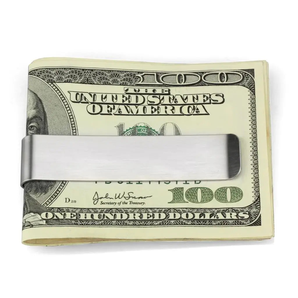 Alamode High polished (no plating) Stainless Steel Money clip with No Stone - Alamode - Flyclothing LLC