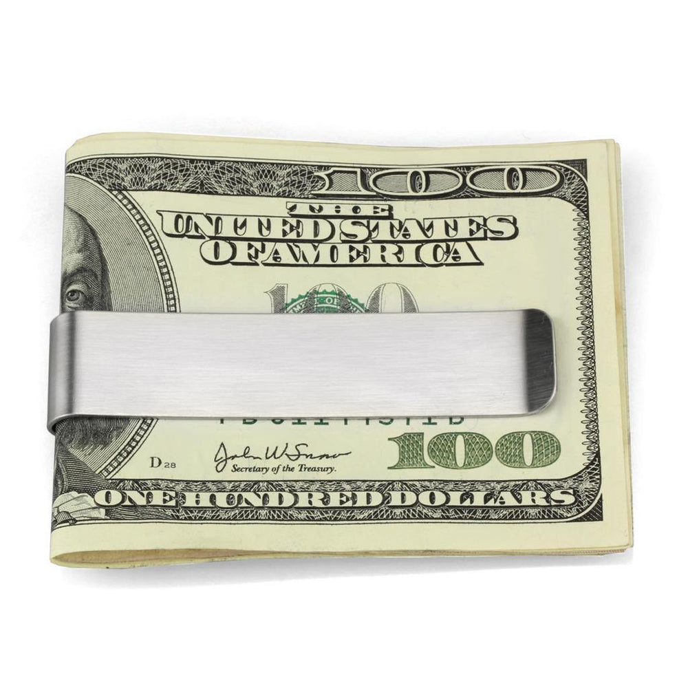 Alamode High polished (no plating) Stainless Steel Money clip with No Stone - Alamode