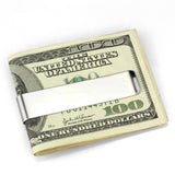 Alamode High polished (no plating) Stainless Steel Money clip with No Stone - Alamode