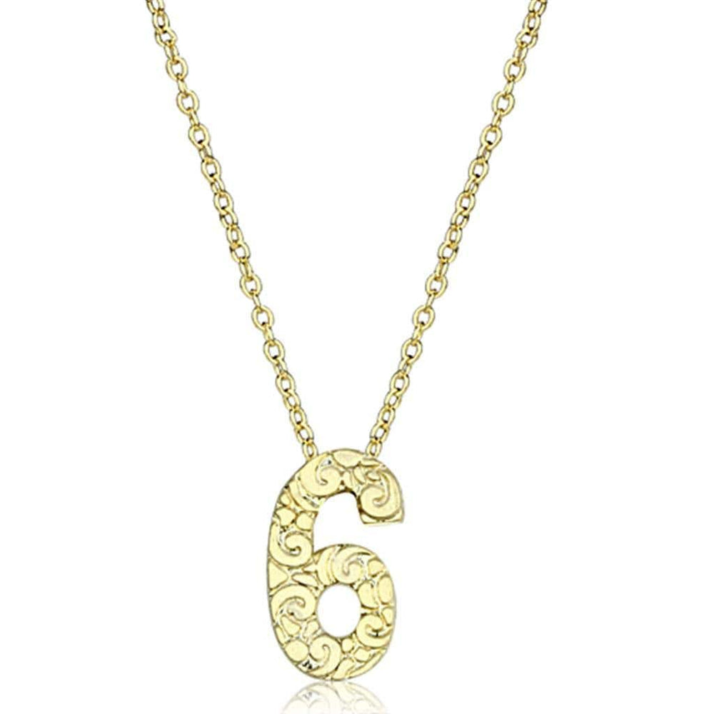 Alamode Flash Gold Brass Chain Pendant with Top Grade Crystal in Clear - Alamode