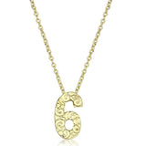 Alamode Flash Gold Brass Chain Pendant with Top Grade Crystal in Clear - Alamode