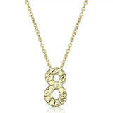 Alamode Flash Gold Brass Chain Pendant with Top Grade Crystal in Clear - Alamode - Flyclothing LLC