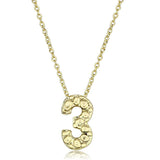 Alamode Flash Gold Brass Chain Pendant with Top Grade Crystal in Clear - Alamode