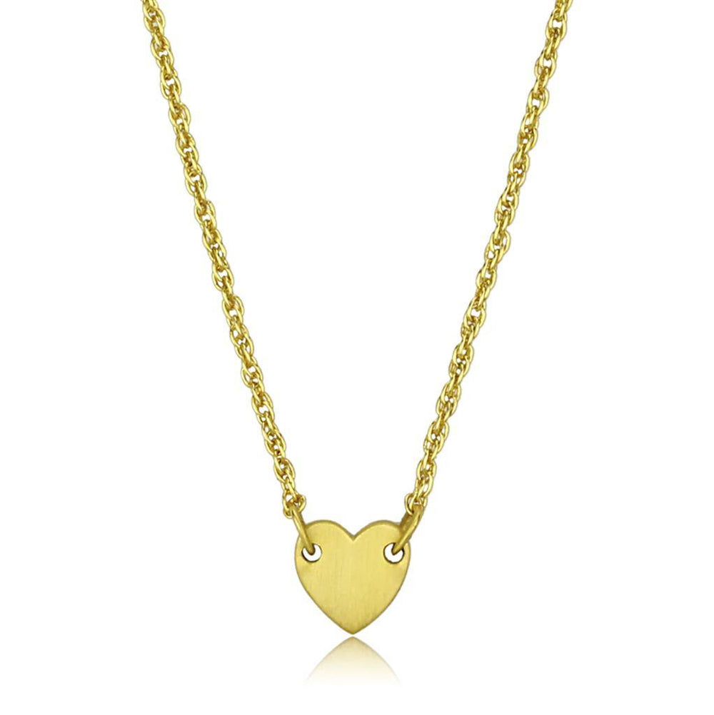 Alamode Gold & Brush Brass Chain Pendant with No Stone - Alamode