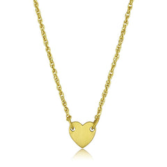 Alamode Gold & Brush Brass Chain Pendant with No Stone - Alamode