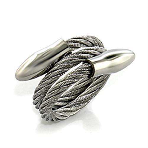 Alamode Stainless Steel Ring with No Stone - Alamode - Flyclothing LLC