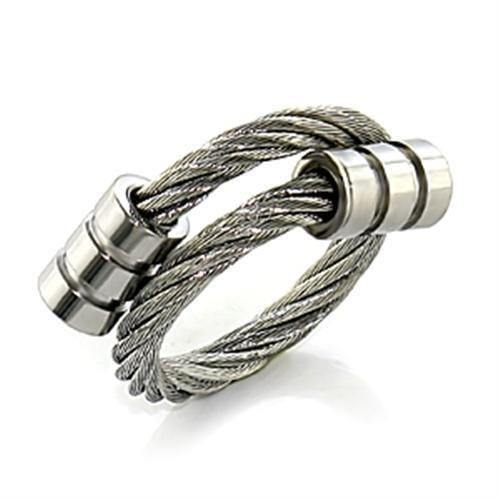 Alamode Stainless Steel Ring with No Stone