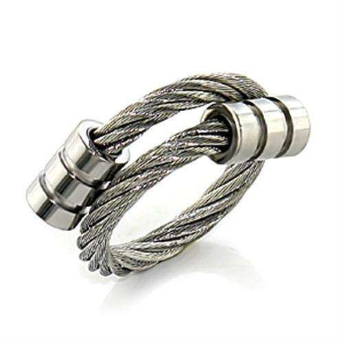 Alamode Stainless Steel Ring with No Stone - Alamode - Flyclothing LLC