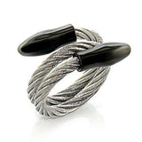 Alamode Stainless Steel Ring with No Stone - Alamode - Flyclothing LLC