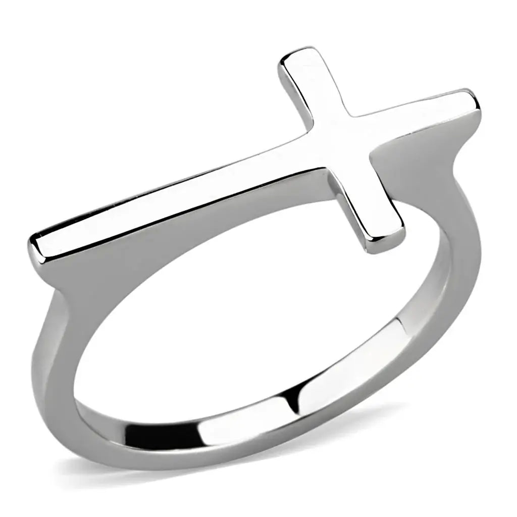 Alamode Rhodium Brass Ring with No Stone - Alamode - Flyclothing LLC