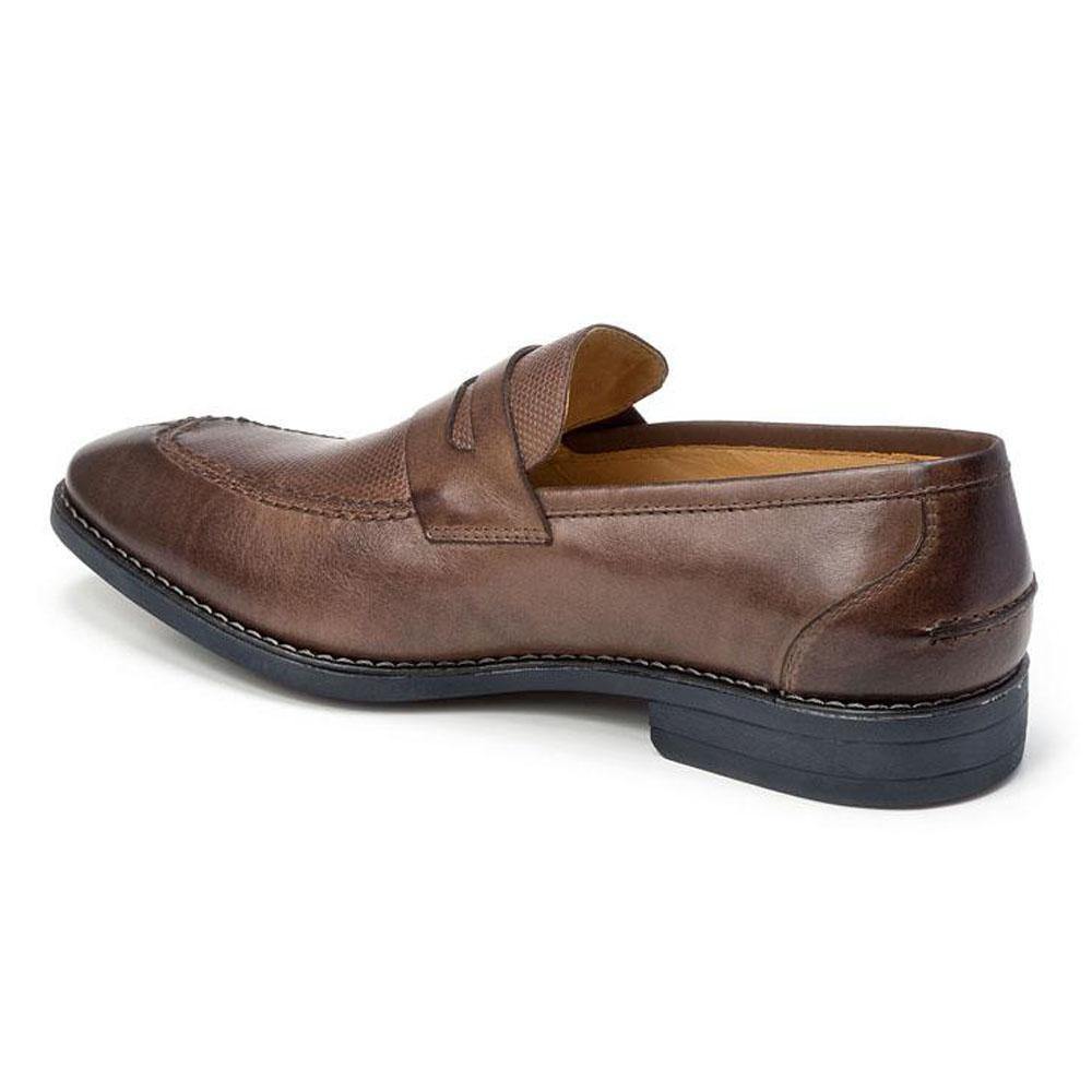 Sandro Moscoloni Maestro Brown Penny Loafer - Flyclothing LLC