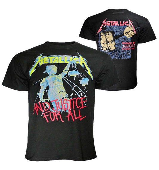 Metallica Justice Neon T-Shirt - Flyclothing LLC
