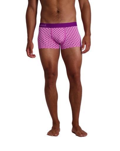 Wood Underwear purple interlock men's trunk - Flyclothing LLC