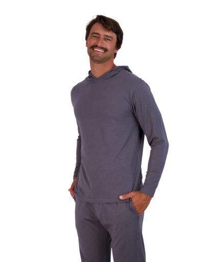 Wood Underwear iron mens long sleeve hoodie - Wood Underwear - Flyclothing LLC