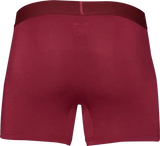 Wood Underwear burgundy red men's boxer brief w-fly - Wood Underwear - Flyclothing LLC