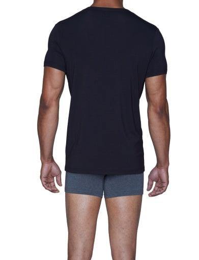 Wood Underwear black men's v-neck undershirt - Flyclothing LLC