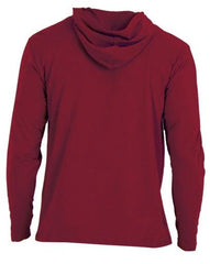 Wood Underwear burgundy men's long sleeve hoodie - Flyclothing LLC