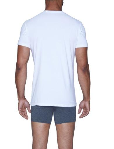 Wood Underwear white men's crew neck undershirt - Flyclothing LLC