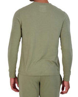 Wood Underwear olive men's long sleeve henley - Wood Underwear - Flyclothing LLC