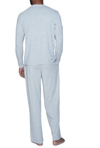 Wood Underwear heather grey men's lounge pant w-drawstring & pockets - Flyclothing LLC