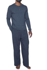 Wood Underwear charcoal heather men's lounge pant w-drawstring & pockets - Flyclothing LLC