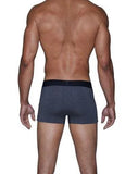Wood Underwear charcoal heather men's trunk - Wood Underwear