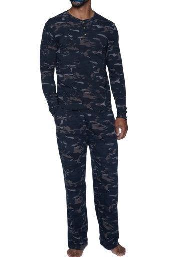 Wood Underwear forest camo men's lounge pant w-drawstring & pockets - Flyclothing LLC