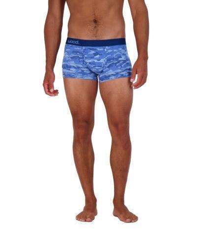 Wood Underwear blue camo mens trunk - Wood Underwear - Flyclothing LLC