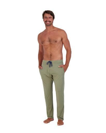 Wood Underwear olive mens tailored lounge pant - Flyclothing LLC