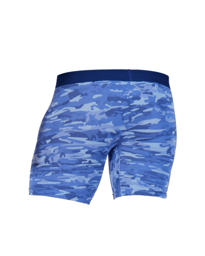 Wood Underwear blue camo mens biker brief w-fly - Flyclothing LLC