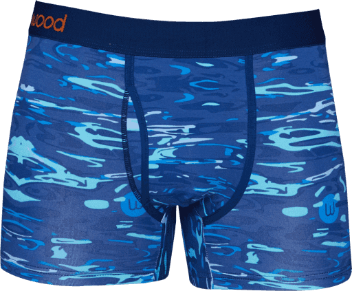 Wood Underwear blue liquid men's boxer brief w-fly - Wood Underwear - Flyclothing LLC