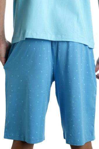 Wood Underwear b-squared blue men's lounge short - Wood Underwear - Flyclothing LLC