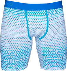 Wood Underwear blue diamond gradient men's biker brief w-fly - Flyclothing LLC