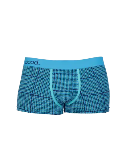 Wood Underwear blue hound weave men's trunk - Wood Underwear - Flyclothing LLC