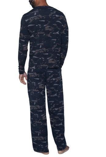 Wood Underwear forest camo men's lounge pant w-drawstring & pockets - Flyclothing LLC