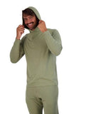 Wood Underwear olive mens long sleeve hoodie - Flyclothing LLC